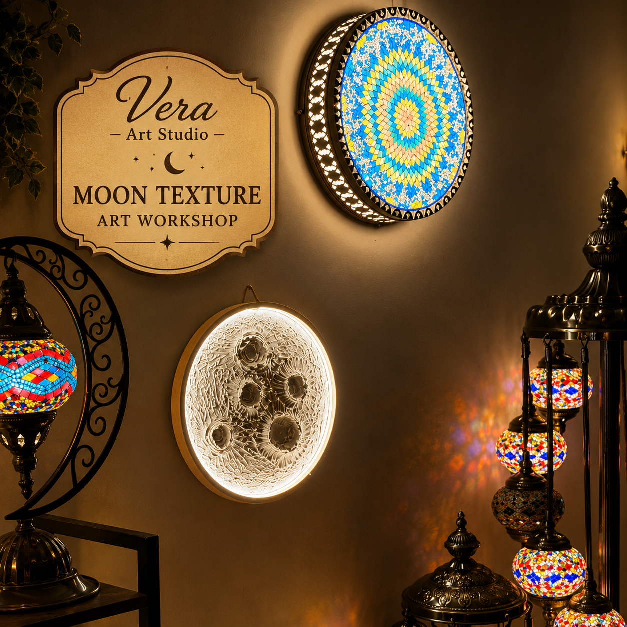 (NEW) Moon Texture Art Workshop