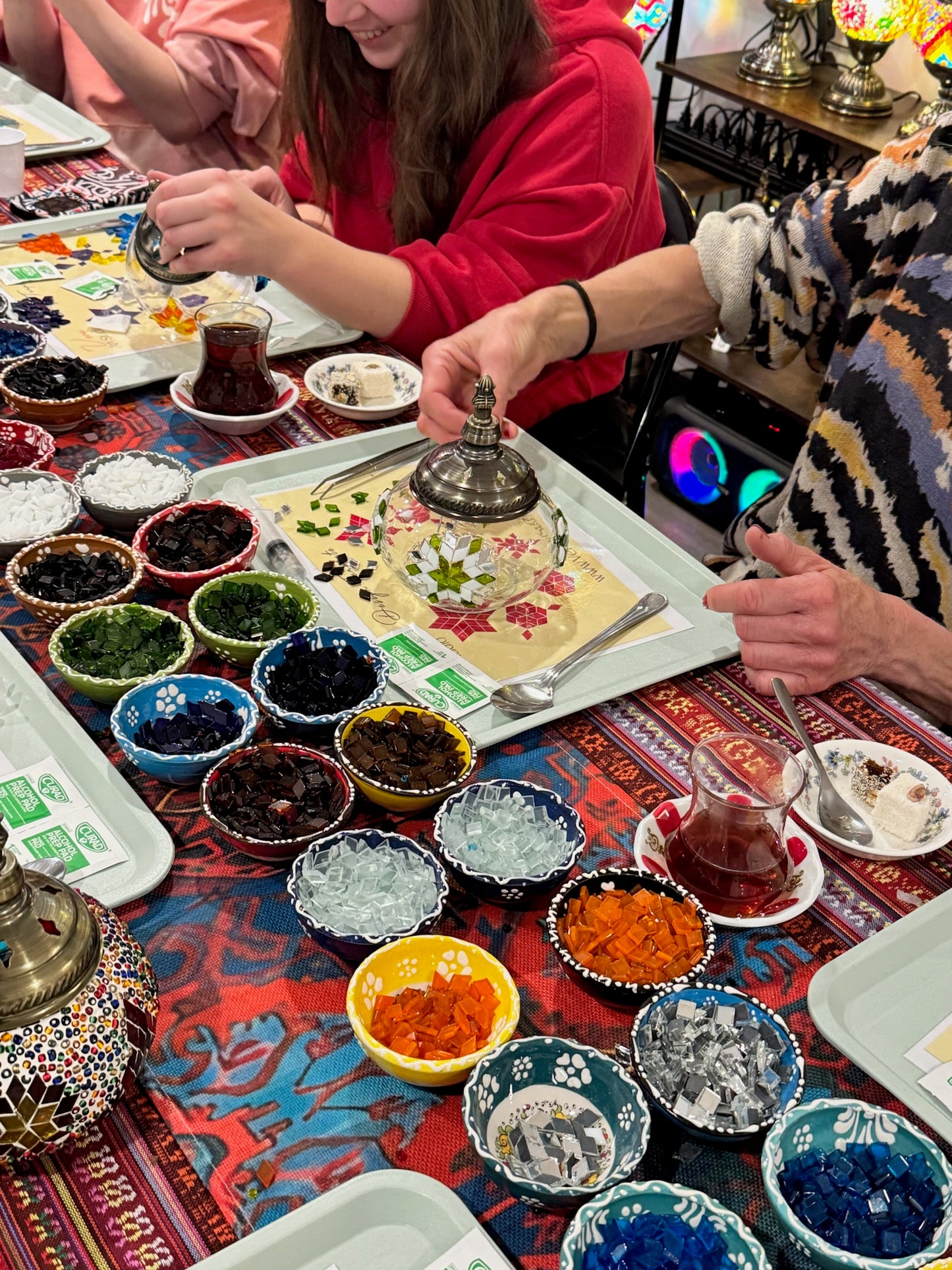 Mosaic Lamp Workshop Vera Art Studio Activity