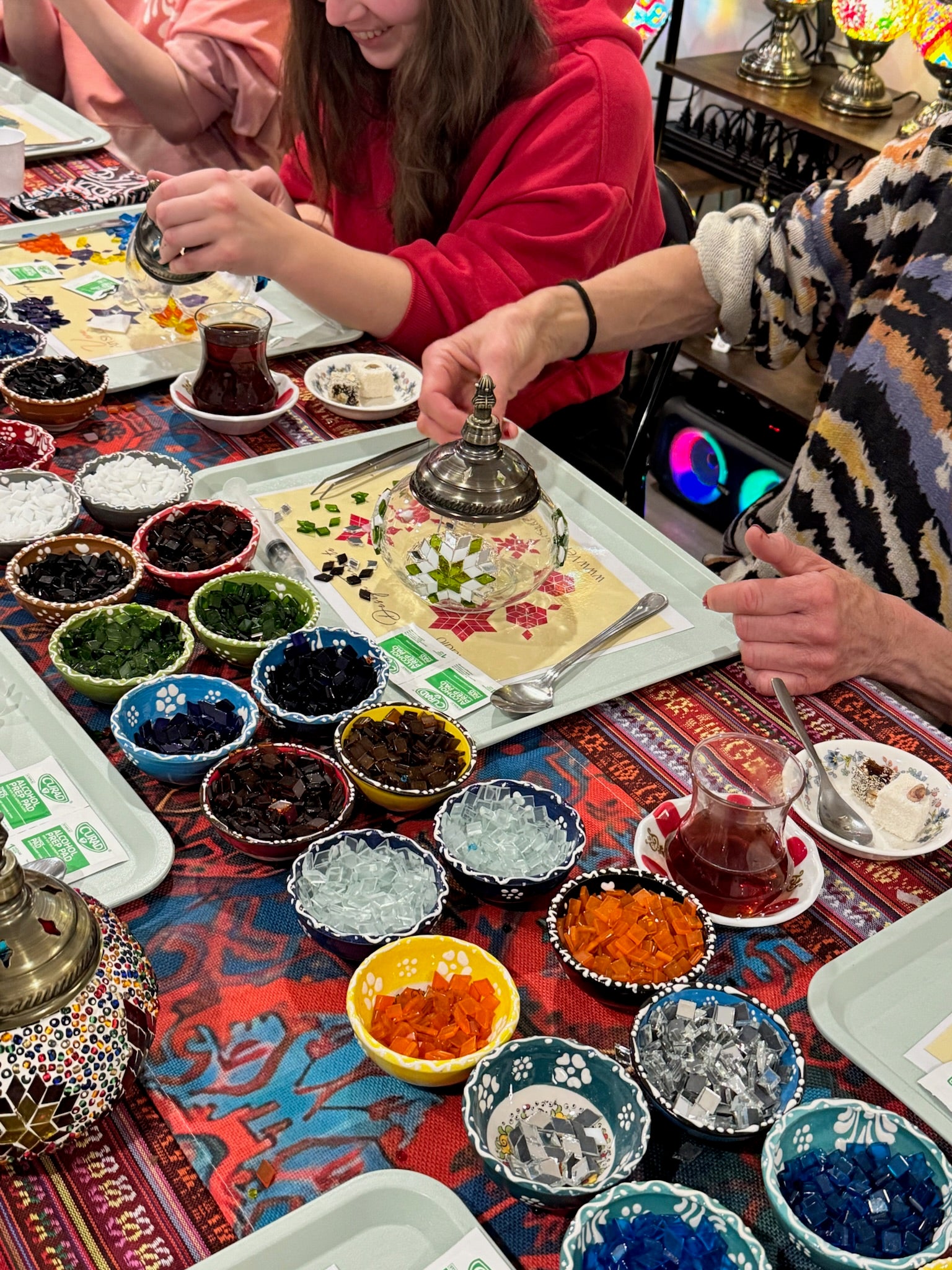 Mosaic Lamp Workshop Vera Art Studio Activity
