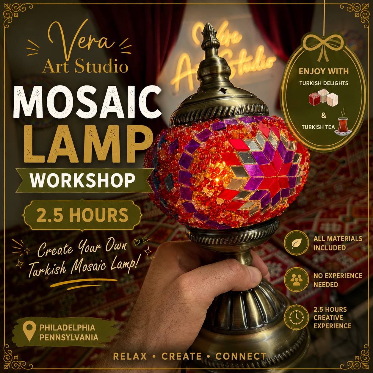 Turkish Mosaic Lamp Workshop